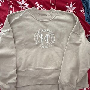 Abercrombie & Fitch Beige Crewneck Sweater
